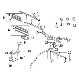 Toyota OE - Windshield - Wiper & Washer Components