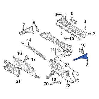 Toyota OE - Left Cowl Side Panel