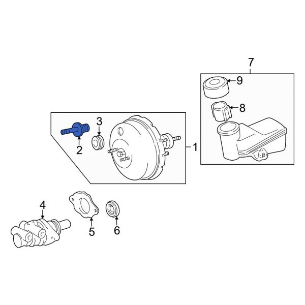 Toyota OE 4473028030 Power Brake Booster Check Valve