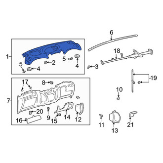 Toyota OE - Upper Instrument Panel Cover