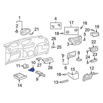 Toyota OE - Front Cigarette Lighter Bezel