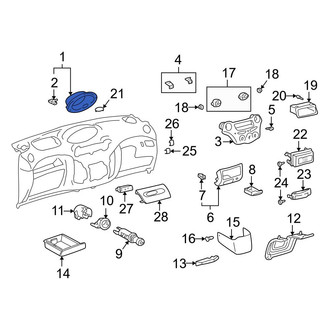 Toyota OE - Center Instrument Panel Trim Panel
