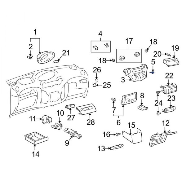 Instrument Panel Trim Panel Screw