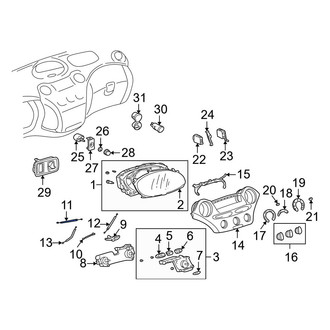 Toyota OE - HVAC Heater Control Cable