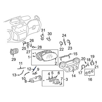 Toyota OE - HVAC Heater Control Cable