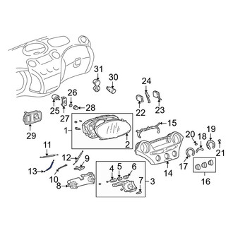 Toyota OE - HVAC Heater Control Cable