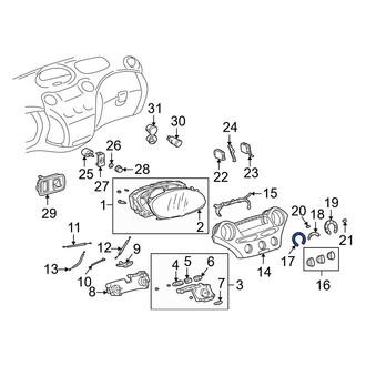 Toyota OE - HVAC Heater Control Switch Bezel