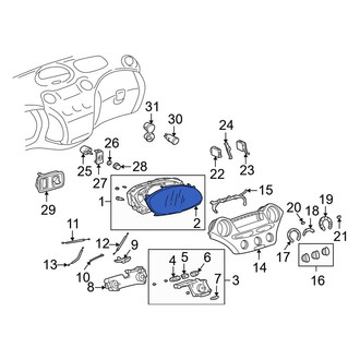 Toyota OE - Instrument Panel Lens