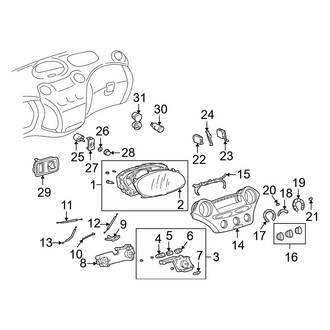 Toyota OE - Instrument Panel - Cluster & Switches