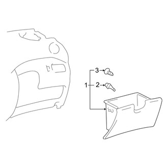 Toyota OE - Instrument Panel - Glove Box