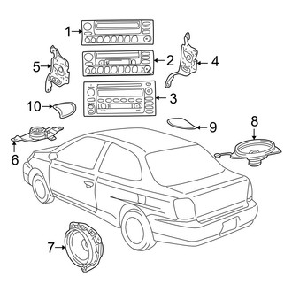 Toyota OE - Instrument Panel - Sound System