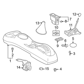 Toyota OE - Center Console (Manual Top), (Standard Tr)