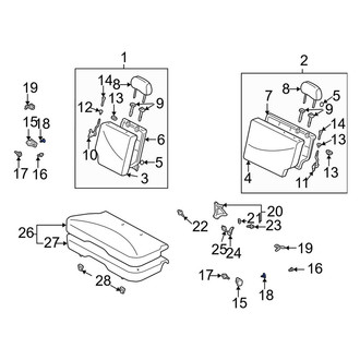 Toyota OE - Seat Hinge Clip