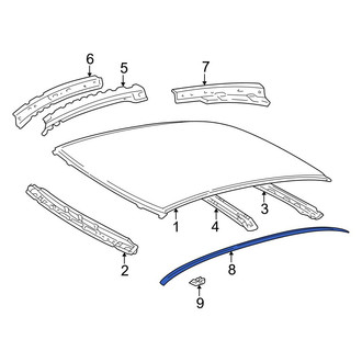 Toyota OE - Left Roof Molding