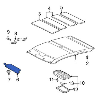 Toyota OE - Left Sun Visor