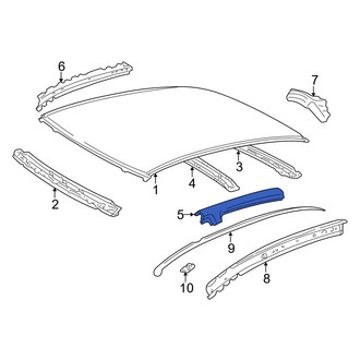 Toyota OE - Left Outer Roof Side Rail