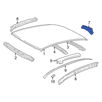 Toyota OE - Rear Right Outer Roof Side Rail Reinforcement