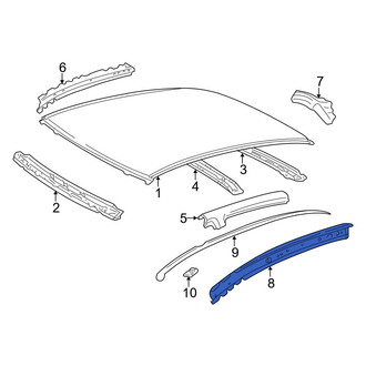 Toyota OE - Left Inner Roof Side Rail Reinforcement