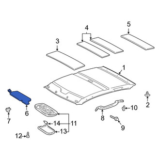 Toyota OE - Left Sun Visor