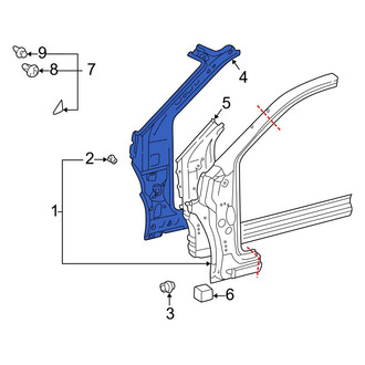 Toyota OE - Left Inner Body A-Pillar