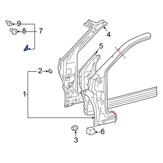 Toyota OE - Left Body A-Pillar Trim Panel