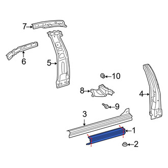 Toyota OE - Left Outer Rocker Panel