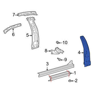 Toyota OE - Left Body B-Pillar