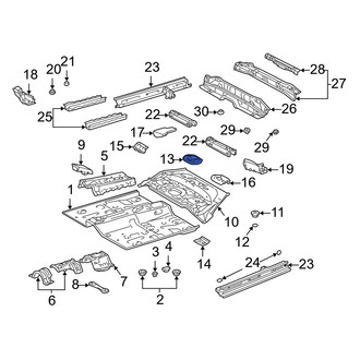 Toyota OE - Center Floor Plug