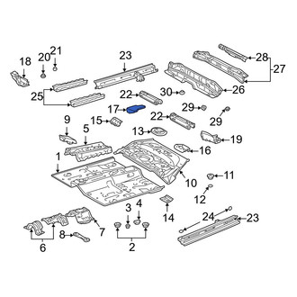 Toyota OE - Left Floor Side Rail Reinforcement