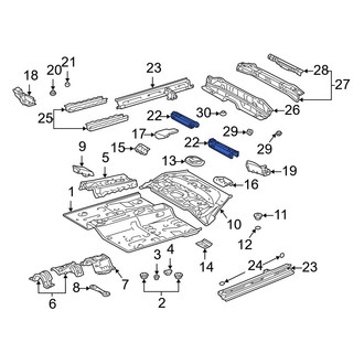 Toyota OE - Front Left Floor Pan Crossmember