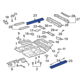 Toyota OE - Right Floor Side Rail