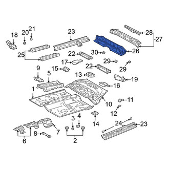 Toyota OE - Front Floor Pan Crossmember