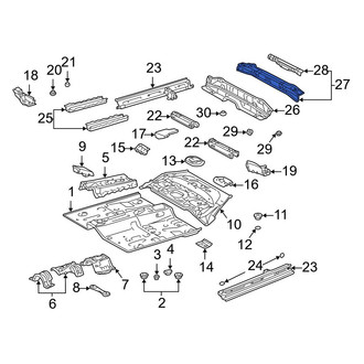 Toyota OE - Rear Floor Pan Crossmember