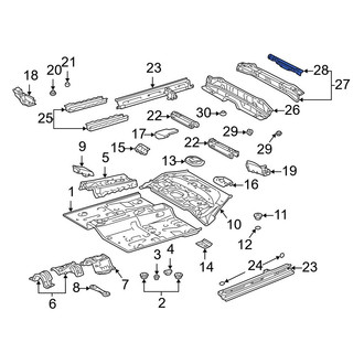 Toyota OE - Front Right Floor Pan Crossmember