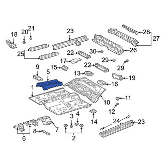 Toyota OE - Front Center Floor Pan Reinforcement