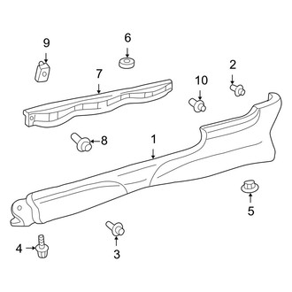 Toyota OE - Pillars, Rocker & Floor - Exterior Trim (2 Doors Sedan)