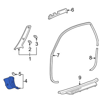 Toyota OE - Left Kick Panel Trim
