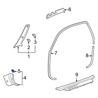 Toyota OE - Kick Panel Retainer