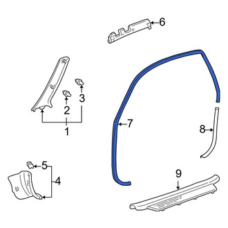 Toyota OE - Front Right Door Seal