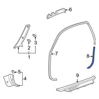 Toyota OE - Left Door Opening Trim