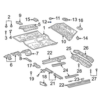 Toyota OE - Center Floor Plug