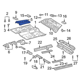 Toyota OE - Front Center Floor Pan Reinforcement