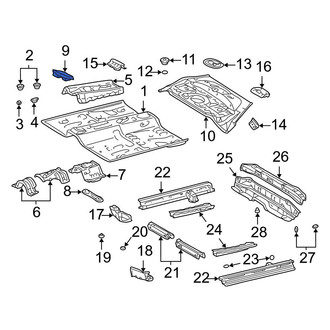 Toyota OE - Front Foot Rest