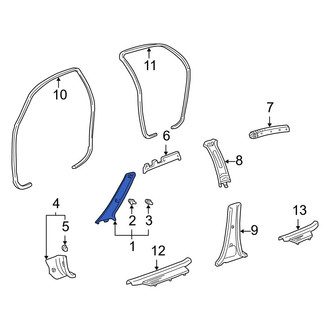 Toyota OE - Left Body A-Pillar Trim Panel