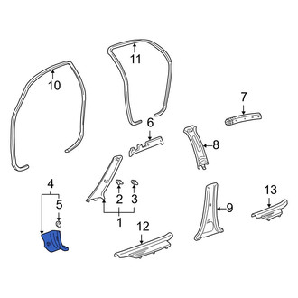 Toyota OE - Left Kick Panel Trim