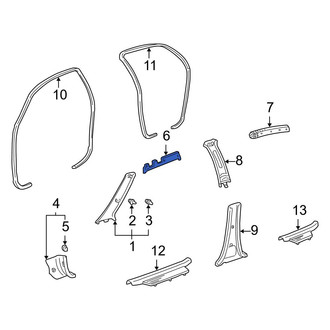 Toyota OE - Front Left Door Trim Molding