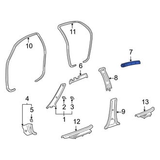 Toyota OE - Rear Left Door Trim Molding