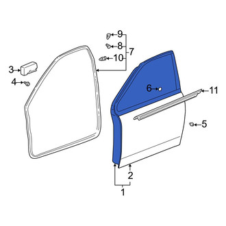 Toyota OE - Front Left Door Shell