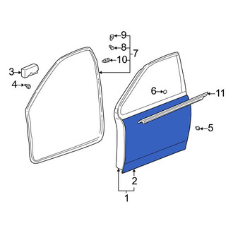 Toyota OE - Front Left Outer Door Outer Panel