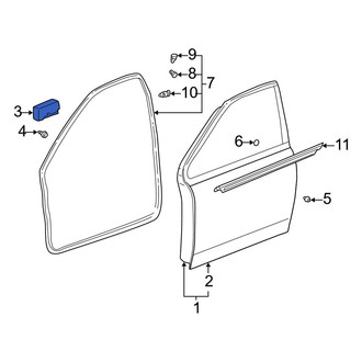 Toyota OE - Front Left Door Panel Insulation